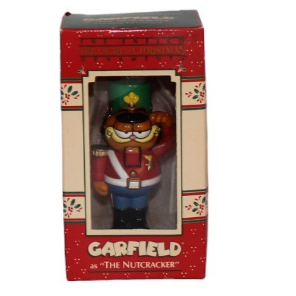 Vintage Garfield As The Nutcracker Ornament Treasury of Christmas Original Box